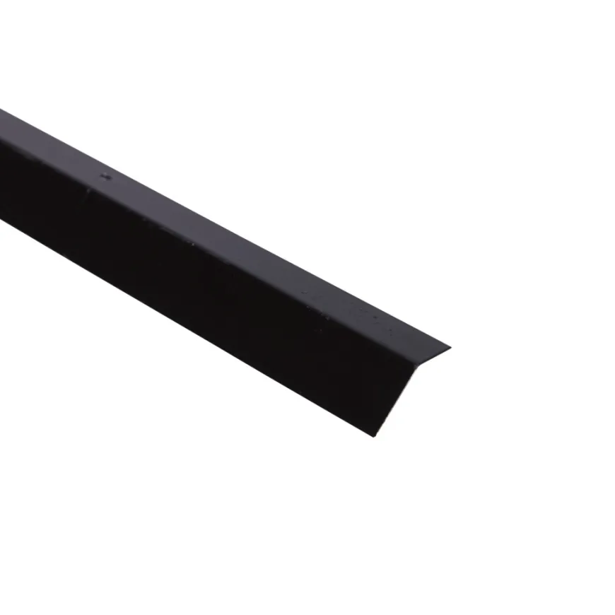 Sort profil med sneglekant 120 cm