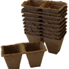 Sphagnumpotter firkantede 6 cm 20 stk.