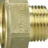 Spidsmuffe messing 1/2" x 3/4"