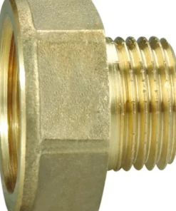 Spidsmuffe messing 3/8" x 1/2"