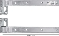 Stabelhængsel galvaniseret 300 mm