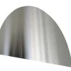 Stænkplade stål buet 90 x 45 cm