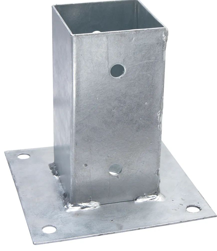 Stolpefod galv. – 71 x 71 x 150 mm