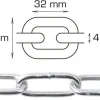 Svejst langleddet kæde 4 mm x 5 meter