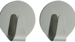 TARGET® håndklædekroge runde 2 stk. steel