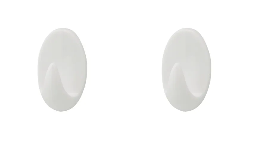 TARGET® håndklædekrog oval plast large 2 stk.
