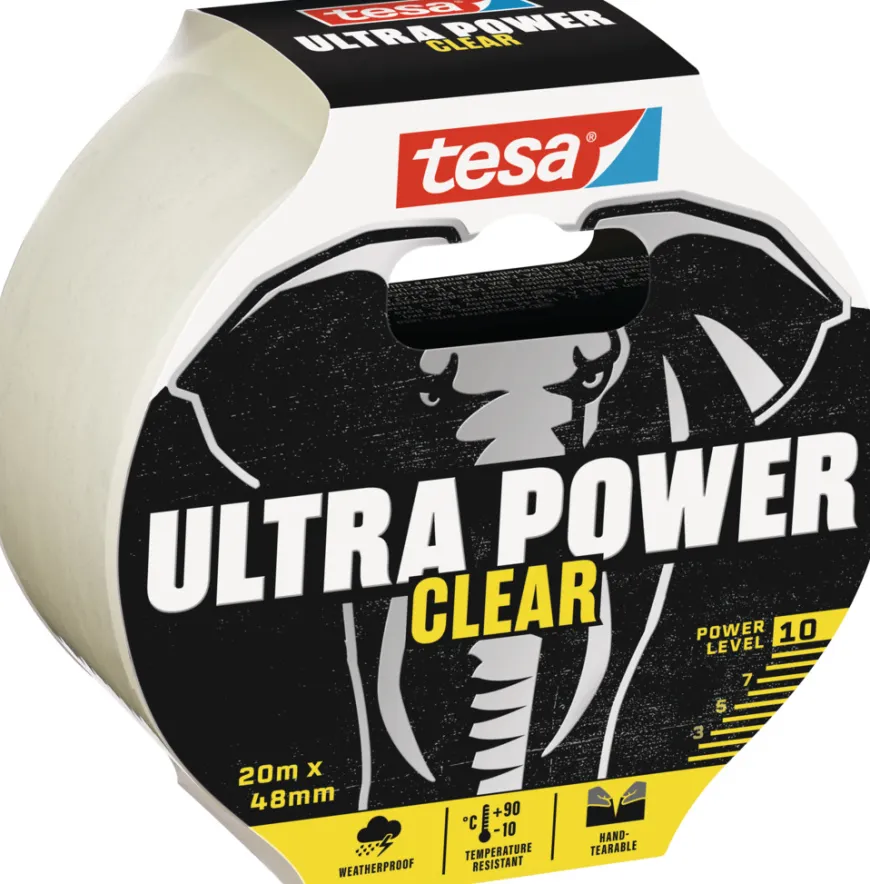 tesa® Ultra Power klar reparationstape 48 mm x 20 meter