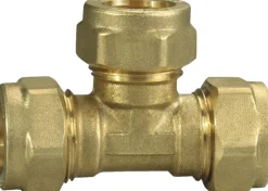 T-klemring messing 12 x 12 x 12 mm