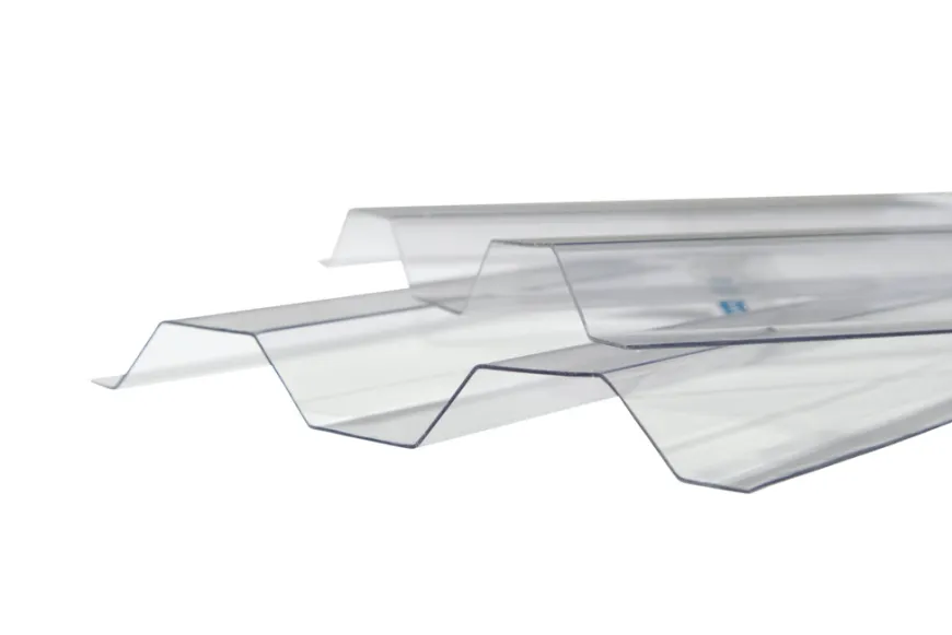 Trapezplade glasklar profil 76/18 111,9 x 244 cm