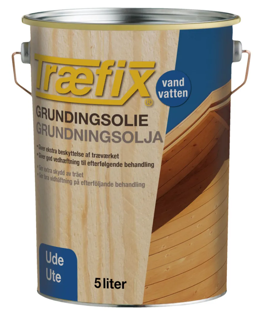 TræFix® transparent grundingsolie vandbaseret 5 liter