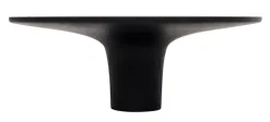 Træknop Ø135 mm sort