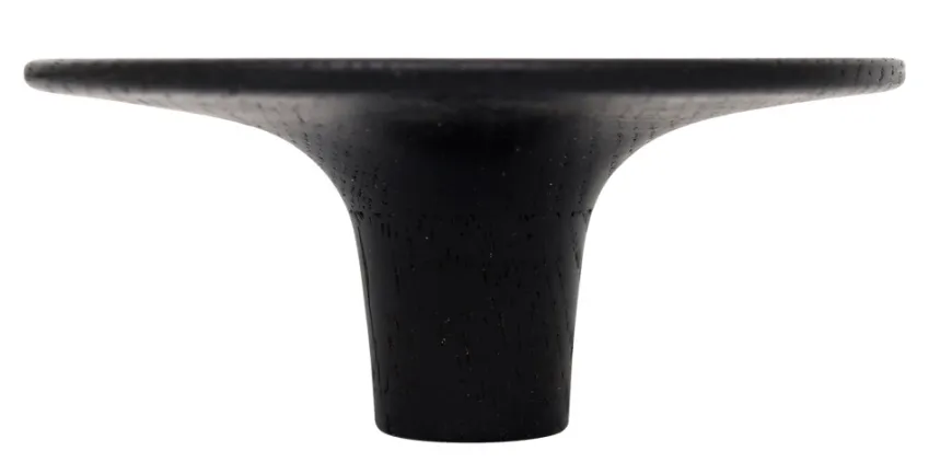 Træknop Ø115 mm sort