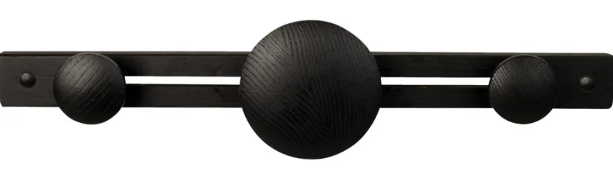 Træknop Ø45 mm sort