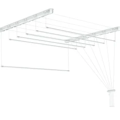 Tørrestativ m/snoretræk lofthængt 150 x 51 cm