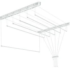 Tørrestativ m/snoretræk lofthængt 180 x 51 cm
