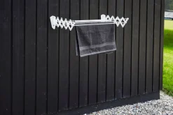 Tørrestativ til væg hvid 60 x 45 x 13 cm