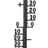 Udendørstermometer i metal