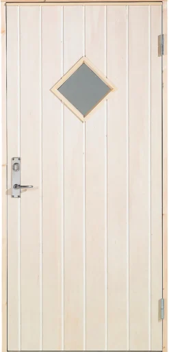 Udhusdør m/rude venstrehængt 94,8 x 205 cm