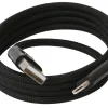 USB-A til USB-C magnetisk kabel 1 meter sort