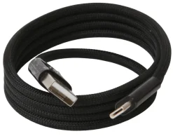 USB-A til USB-C magnetisk kabel 1 meter sort